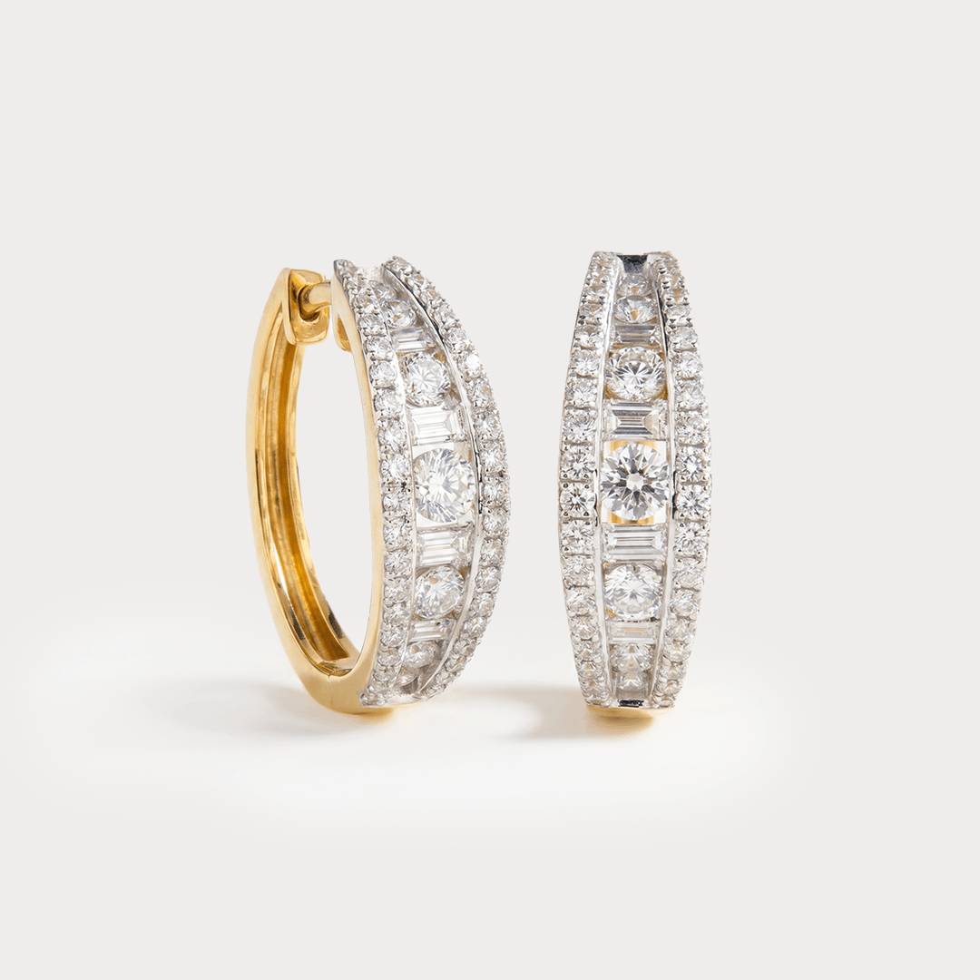 Round Diamond Earrings
