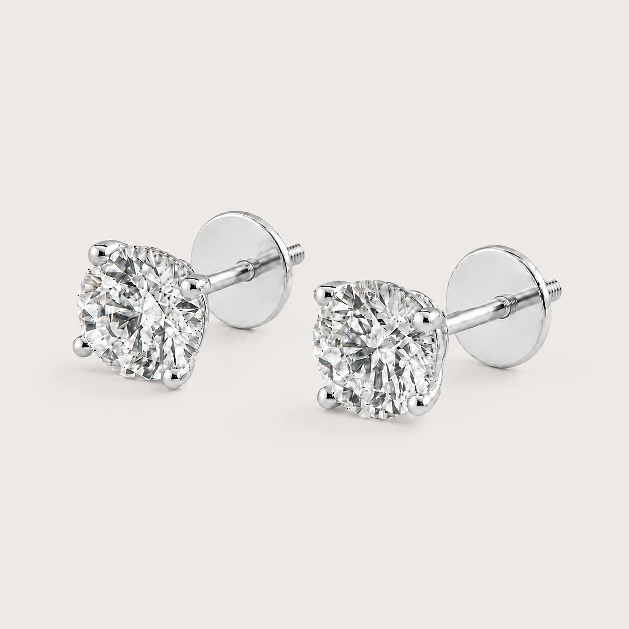 Fulgor Solitaire Diamond Earrings