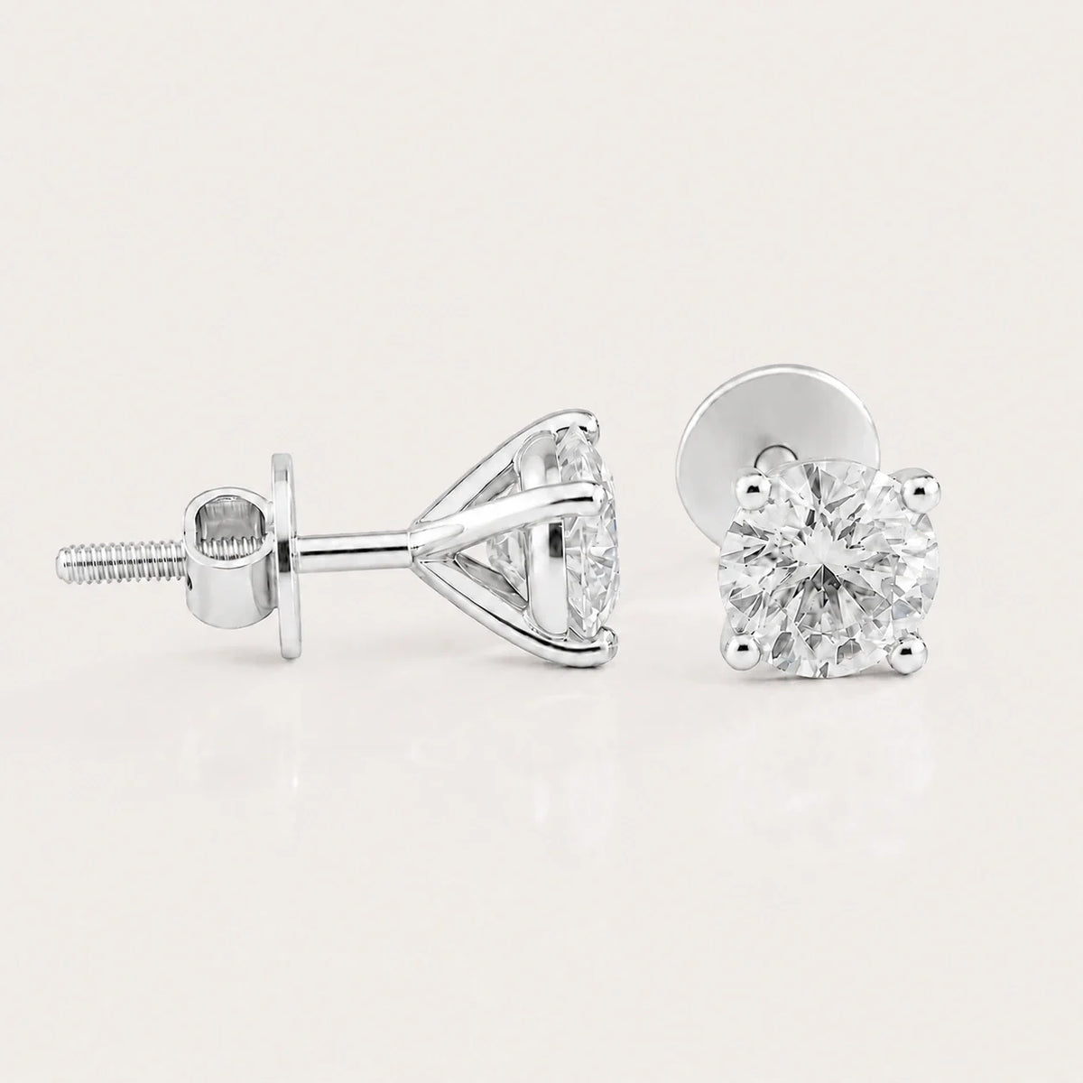 Fulgor Solitaire Diamond Earrings