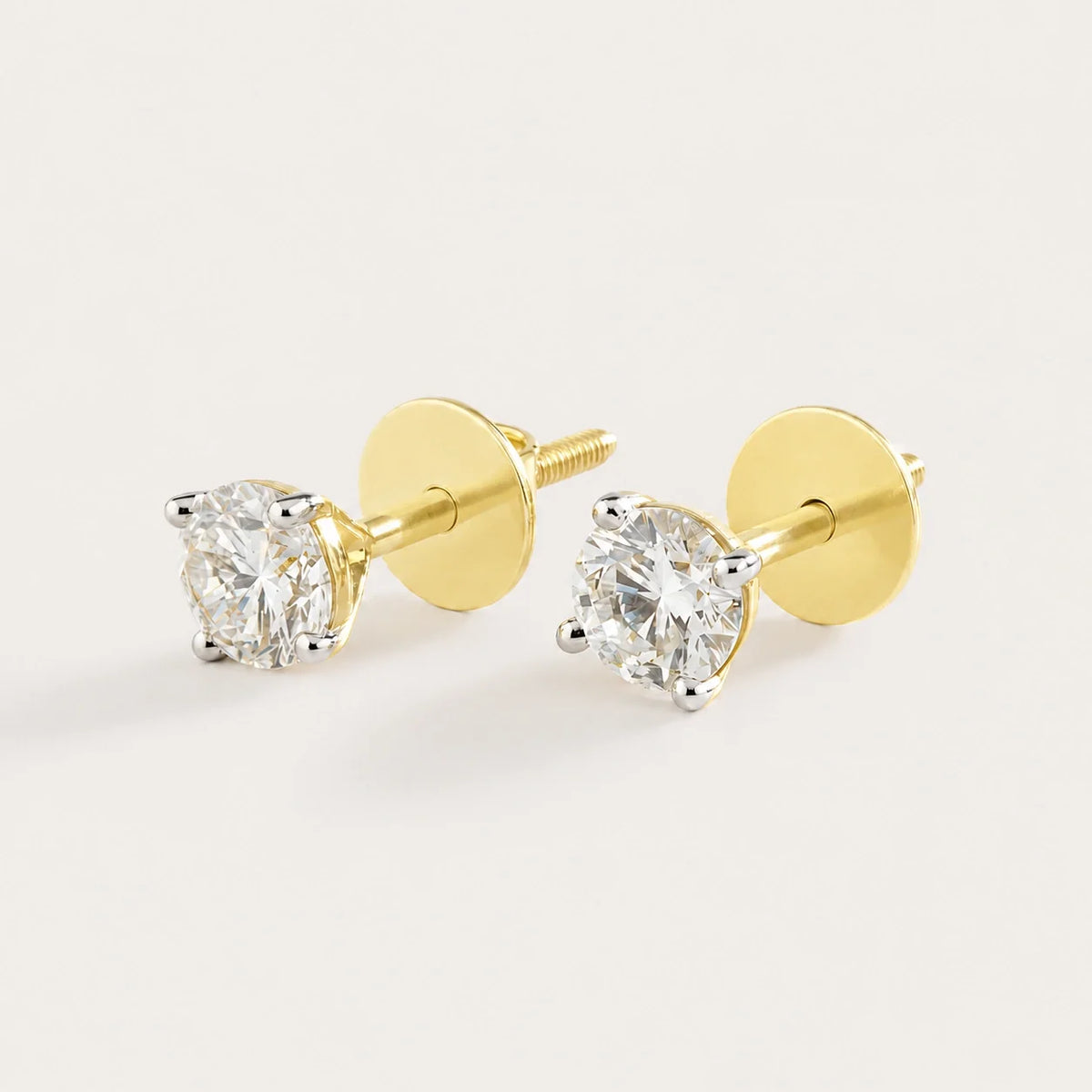 Lueur Mini Solitaire Diamond Earrings