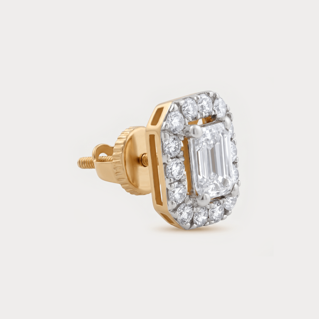 Shimmerwave Halo Diamond Studs