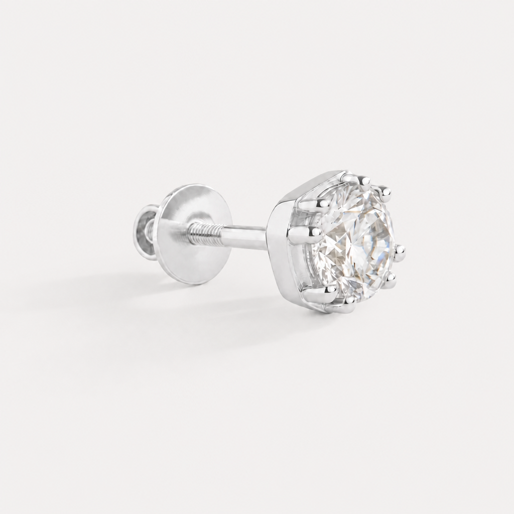 Pregiato Men's Diamond Stud