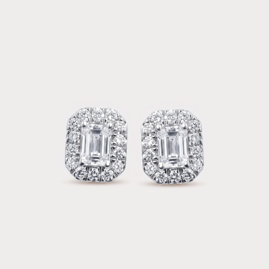 Brightline Halo Diamond Studs