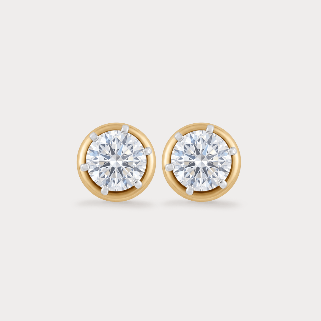Airlight Mini-Solitaire Diamond Studs
