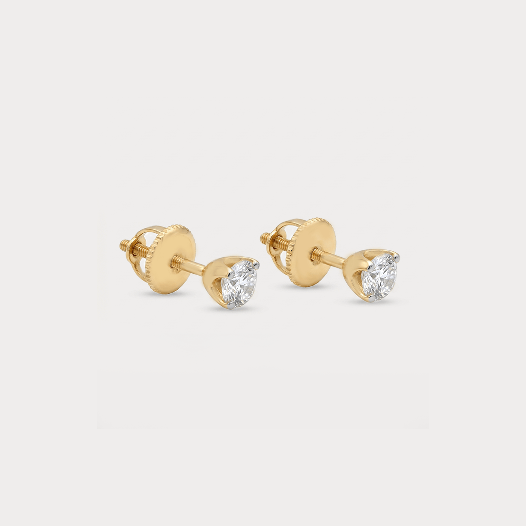 Lueur Subtile Mini Solitaire Diamond Earrings