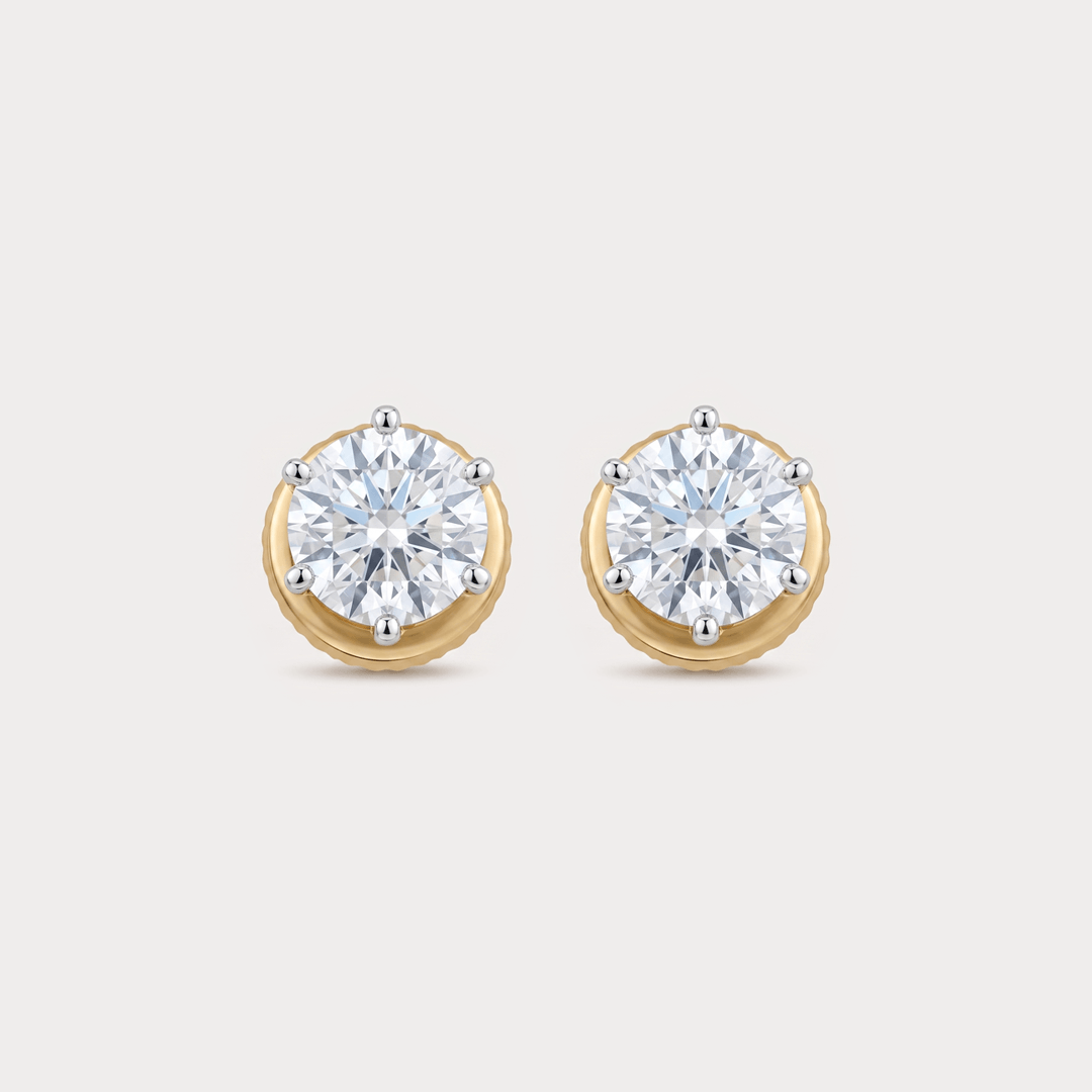 Cloudlight Mini-Solitaire Diamond Studs