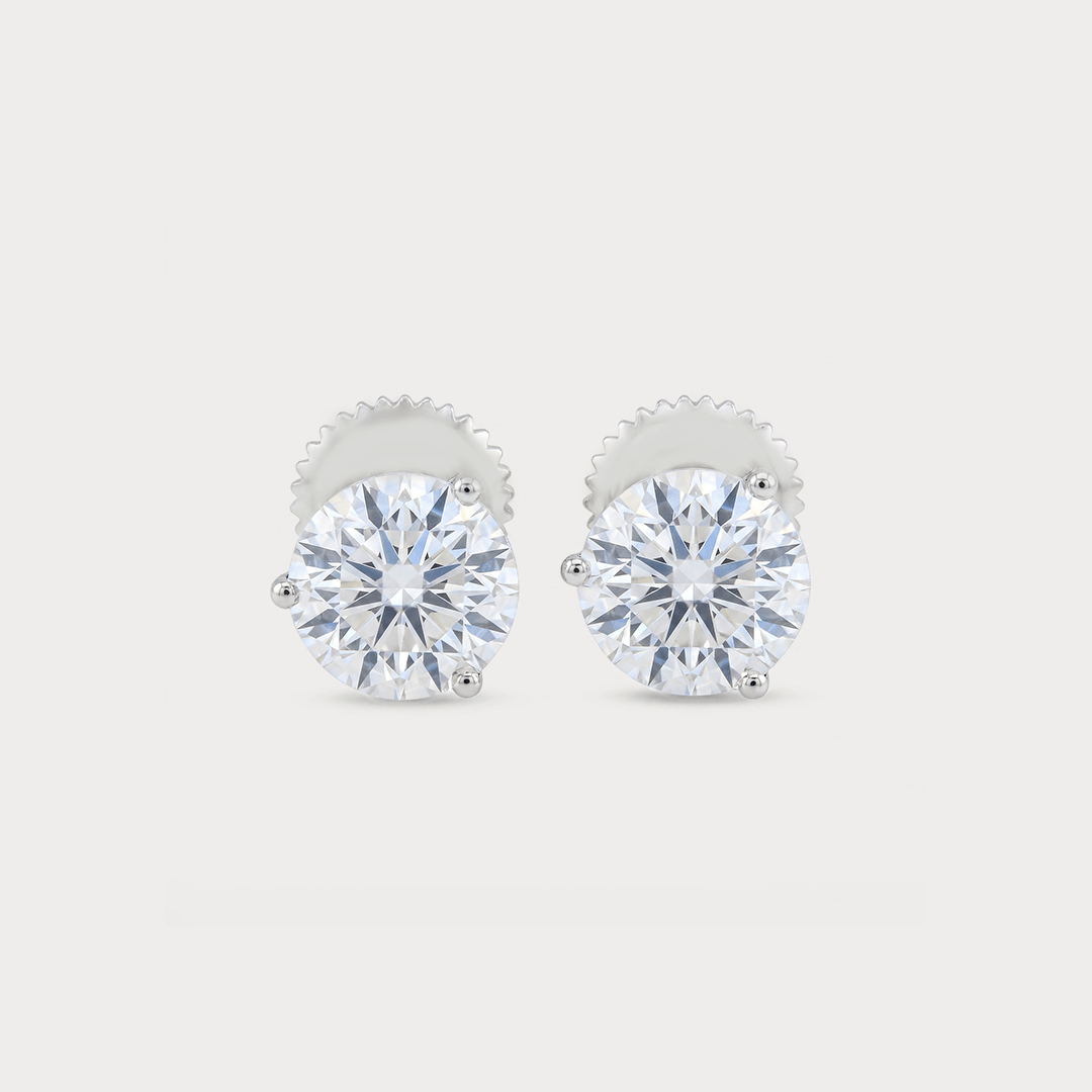 Statement of Grace 1 Crt Solitaire Diamond Earrings
