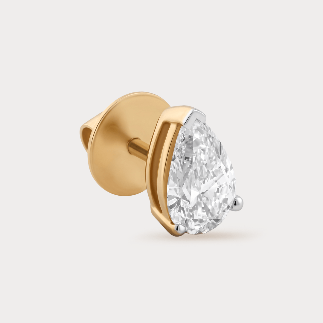Rayon d'Or Solitaire Diamond Earrings