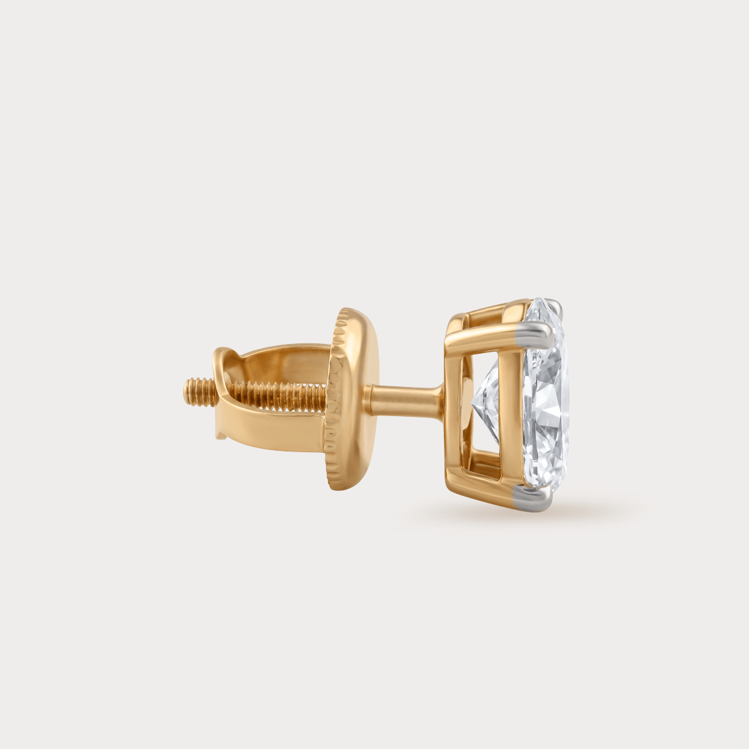 Charme Doux Solitaire Diamond Earrings