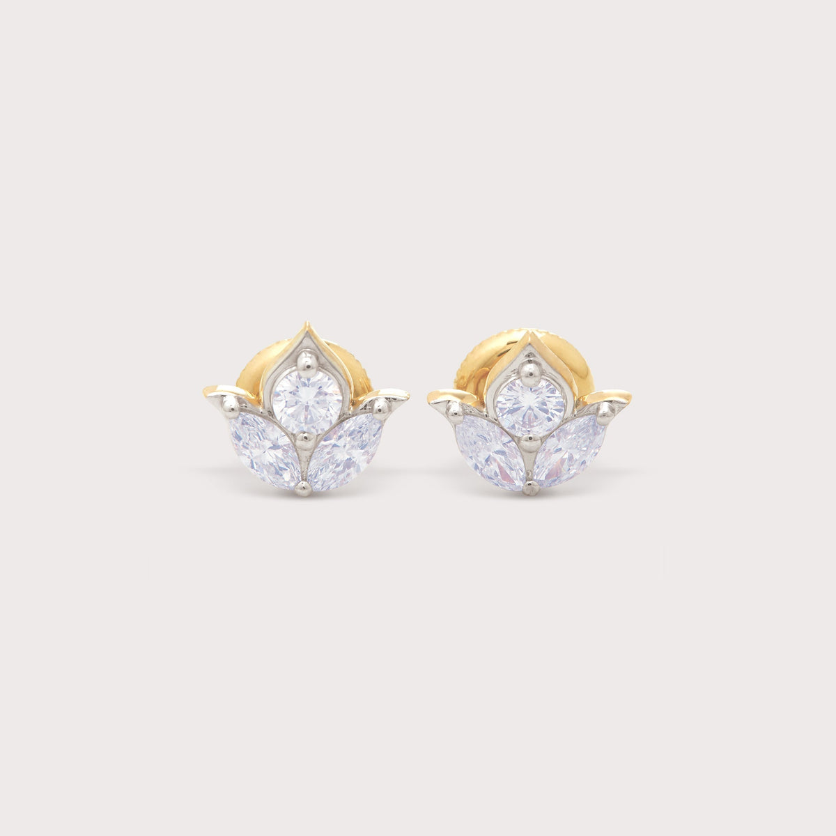 Tulip Diamond Studs