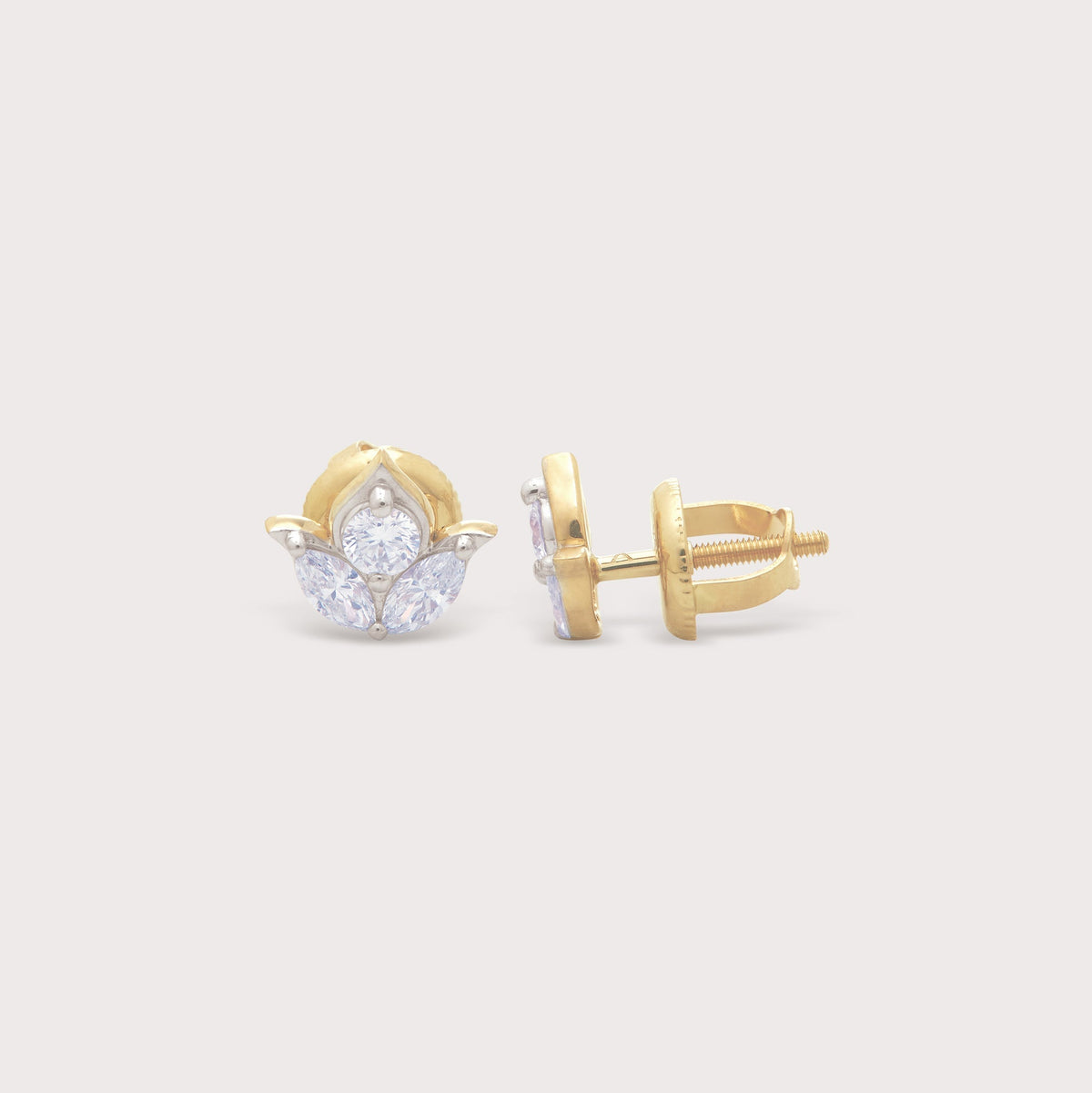 Tulip Diamond Studs