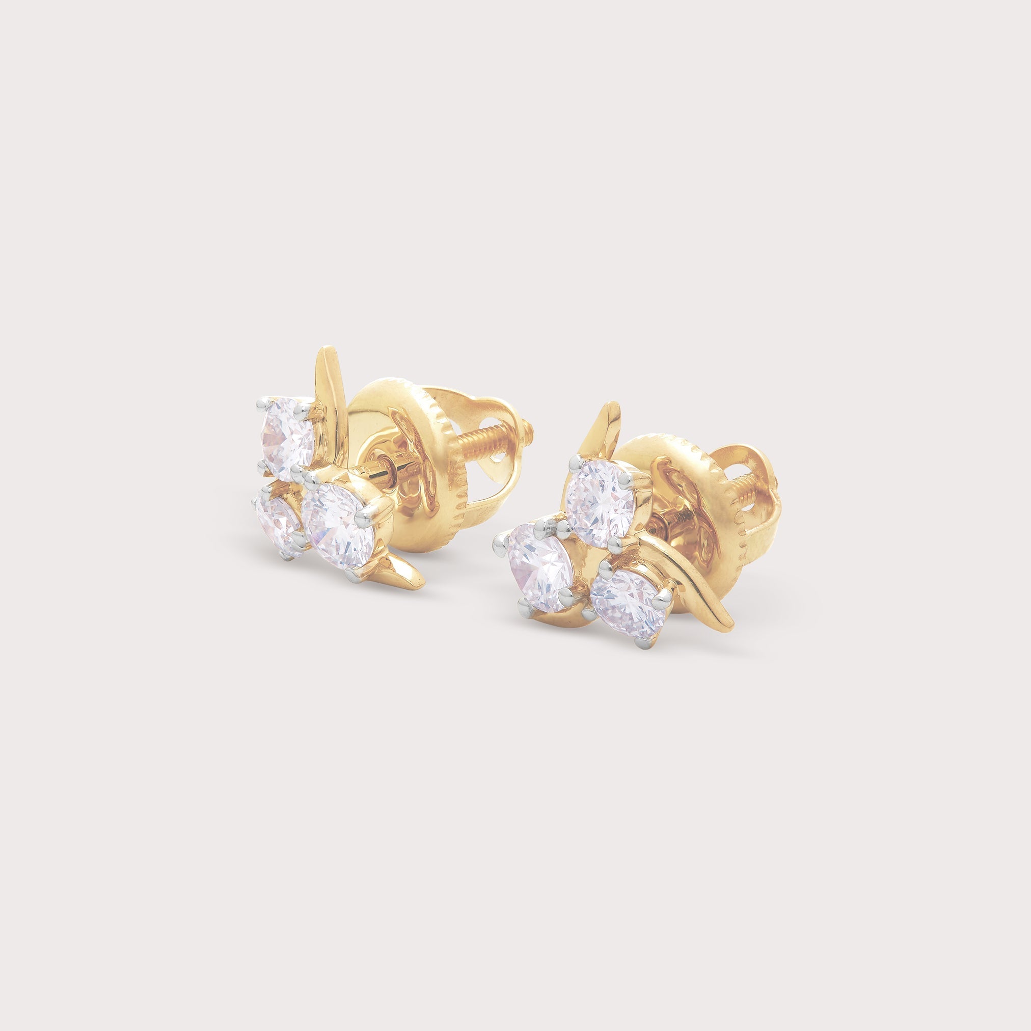 Lamina Diamond Studs