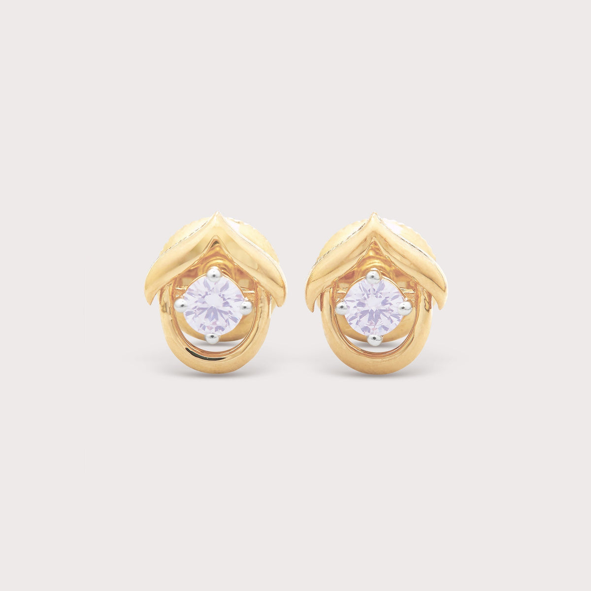 Moon Diamond Studs