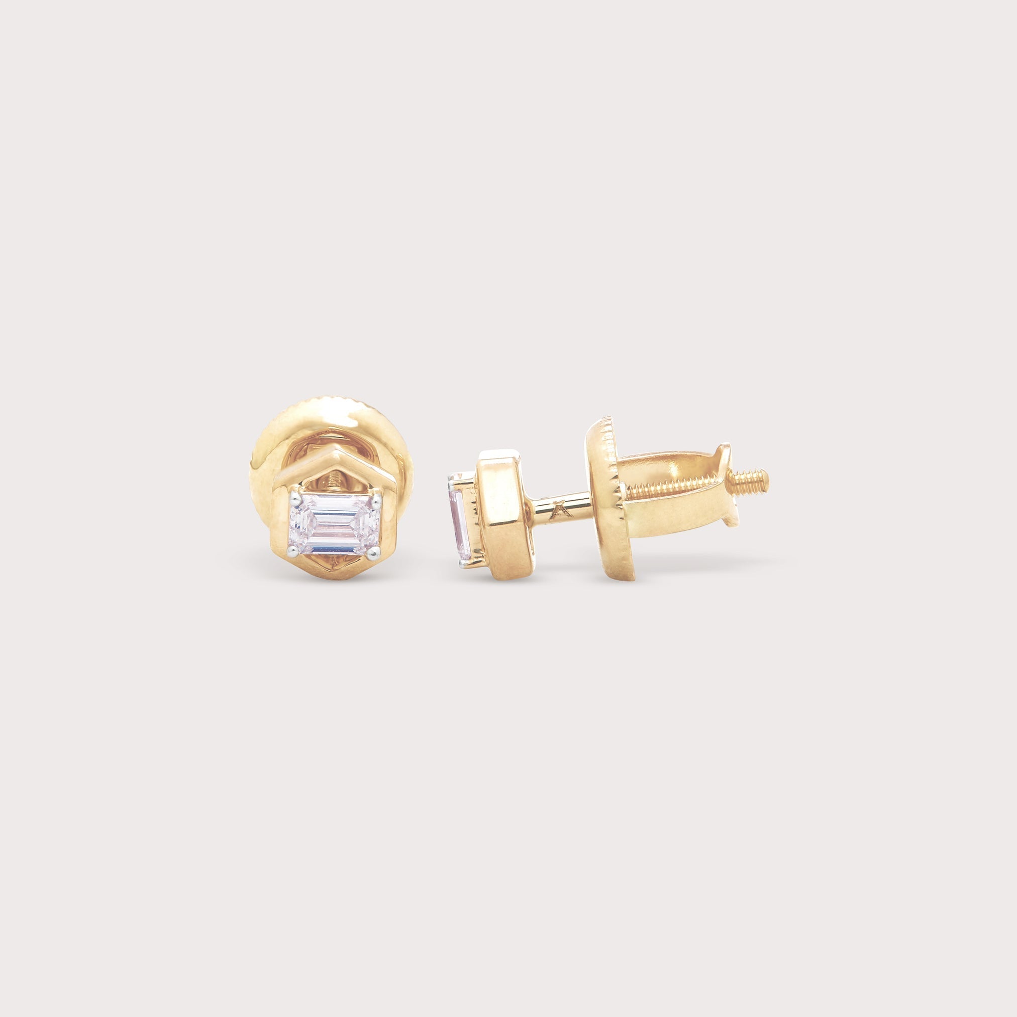 Hex Diamond Studs