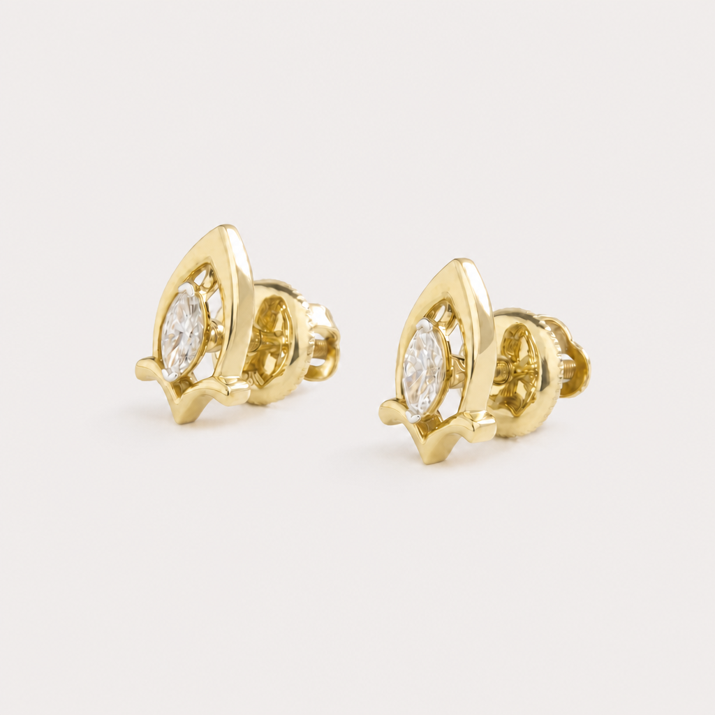 Shield Diamond Studs