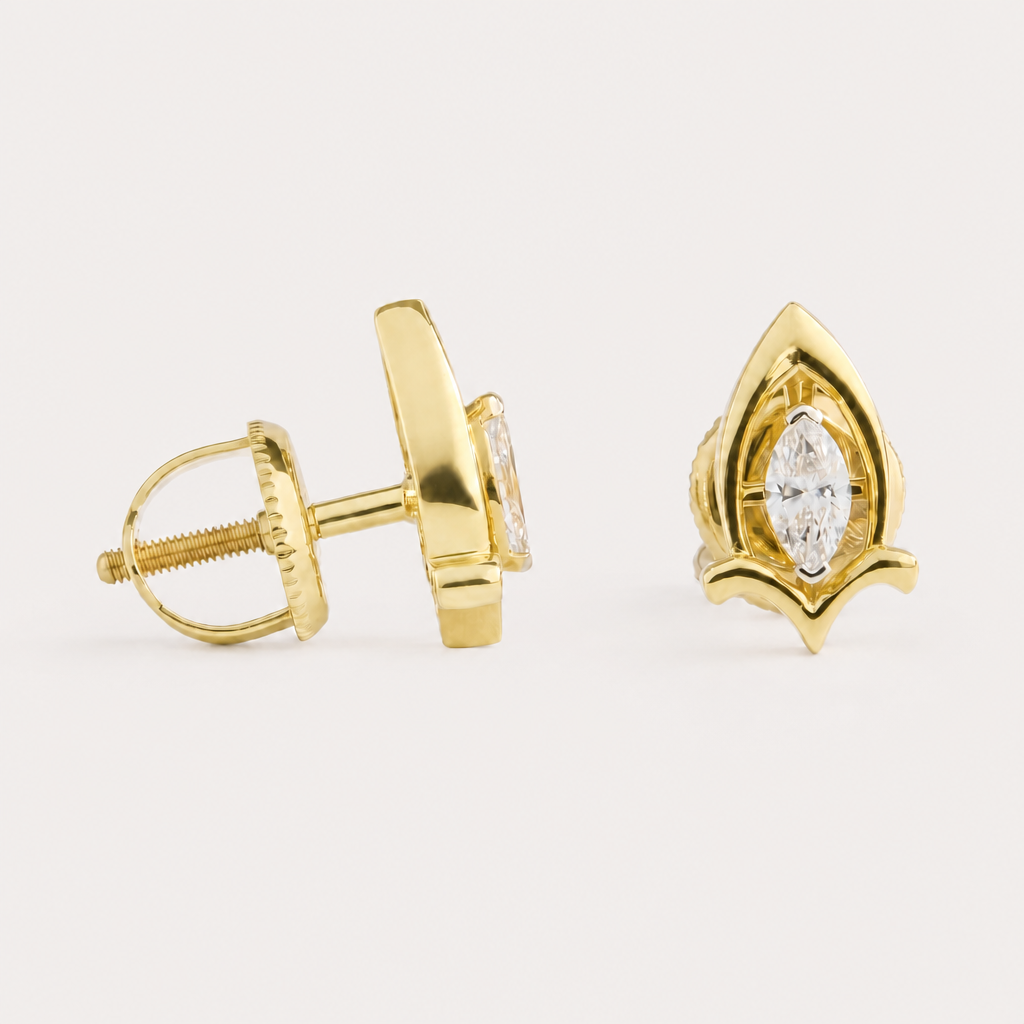 Shield Diamond Studs