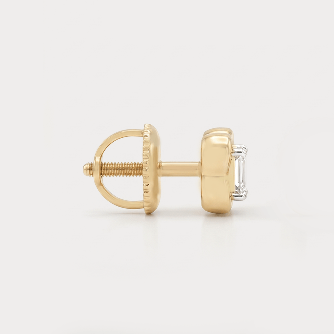 Golden Clover Diamond Studs