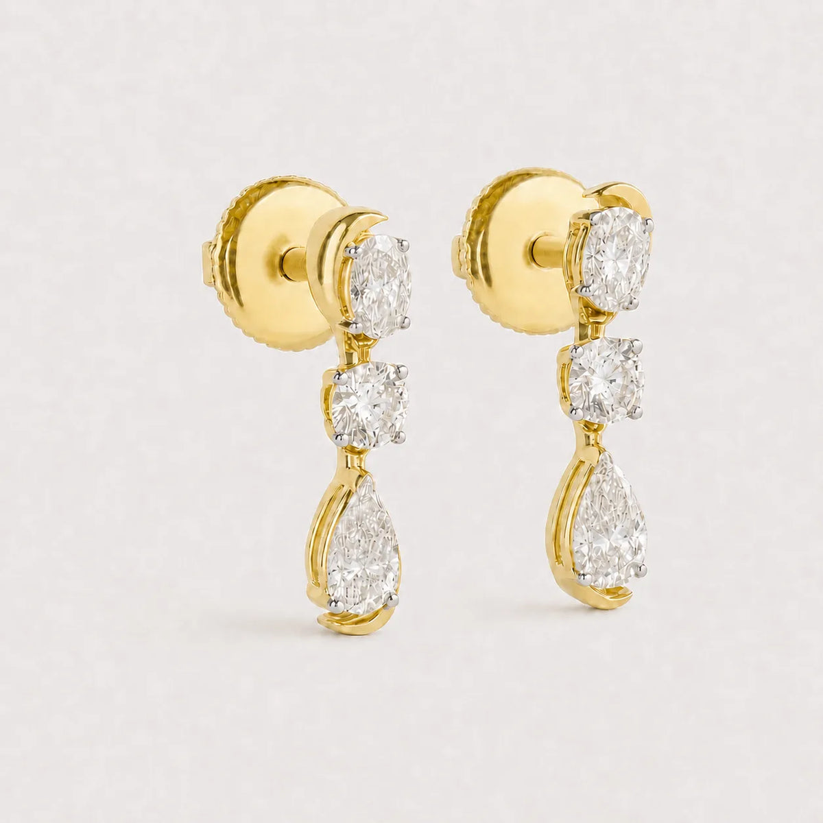 Zephyr Drops Diamond Earrings