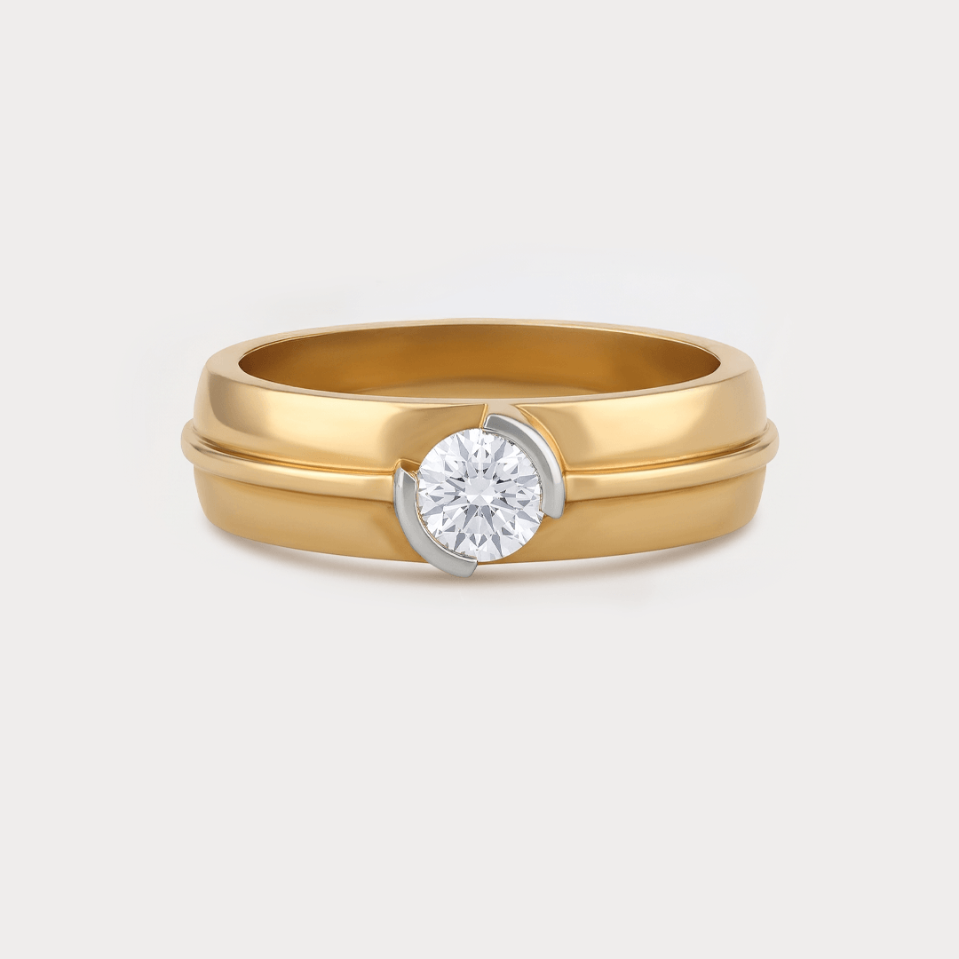 Bronze Diamond Men's Ring