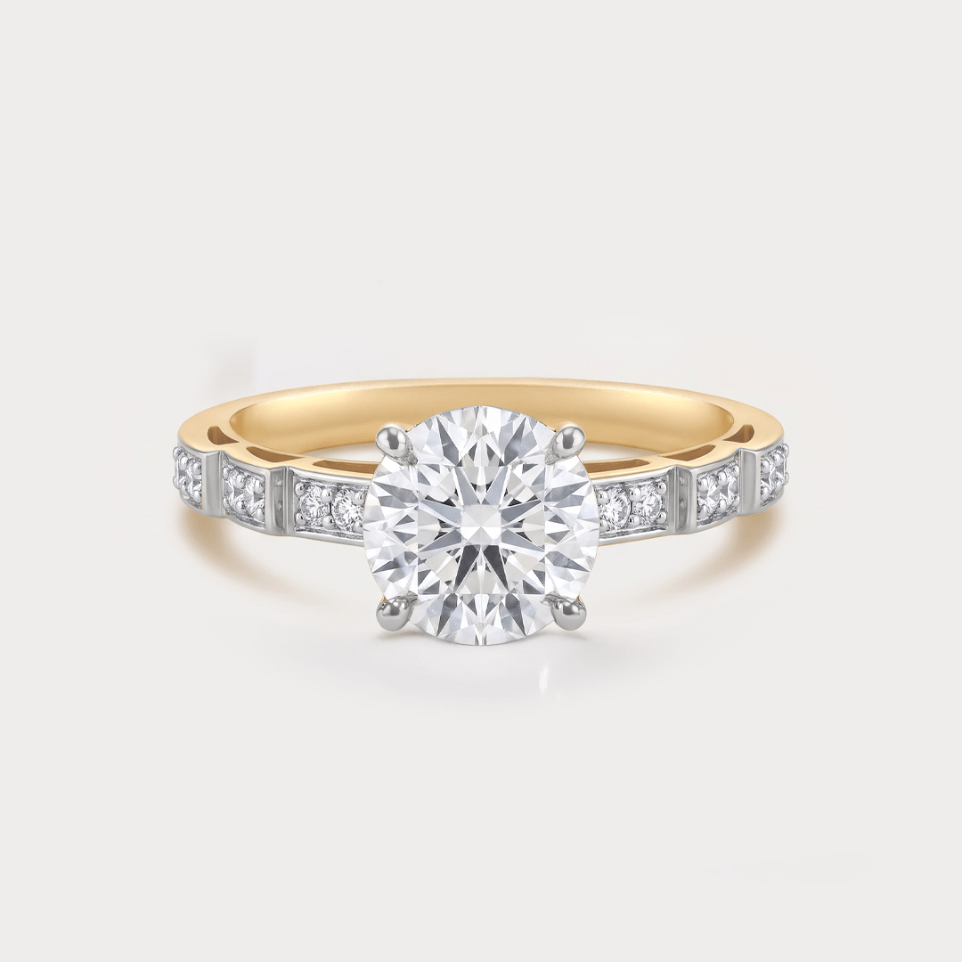 Fern Solitaire Diamond Ring