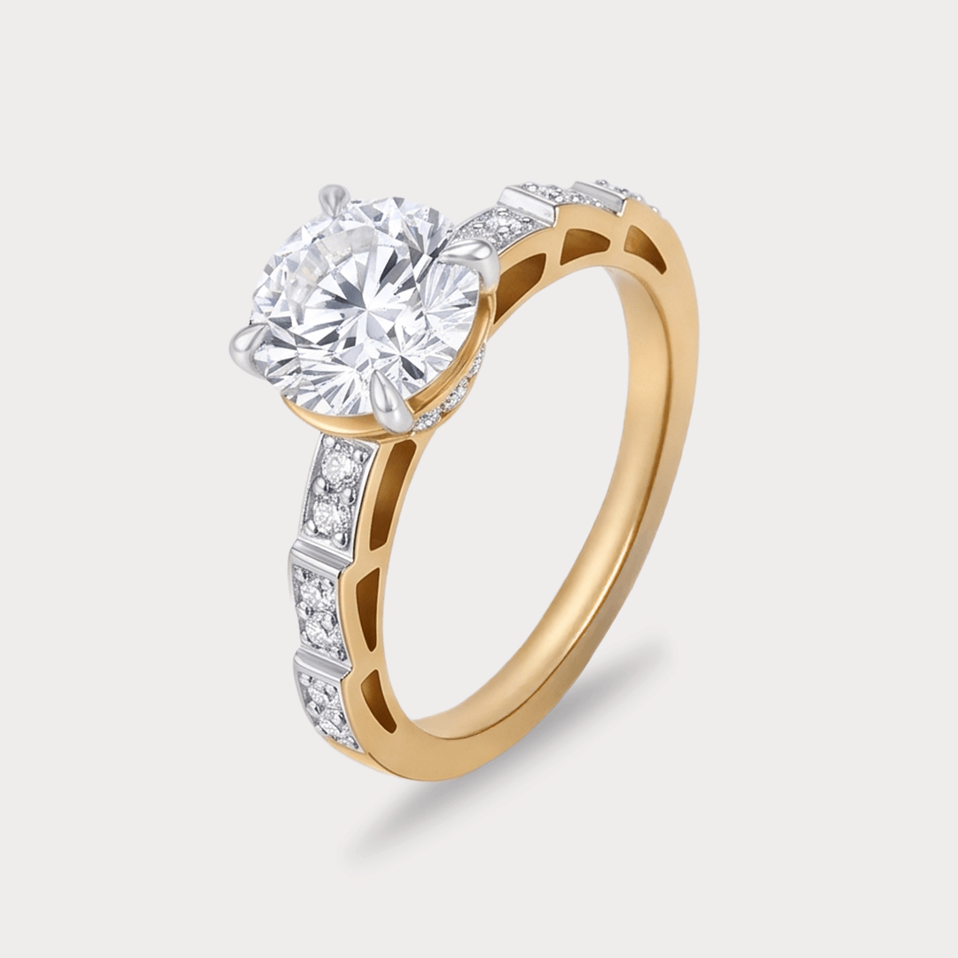 Fern Solitaire Diamond Ring