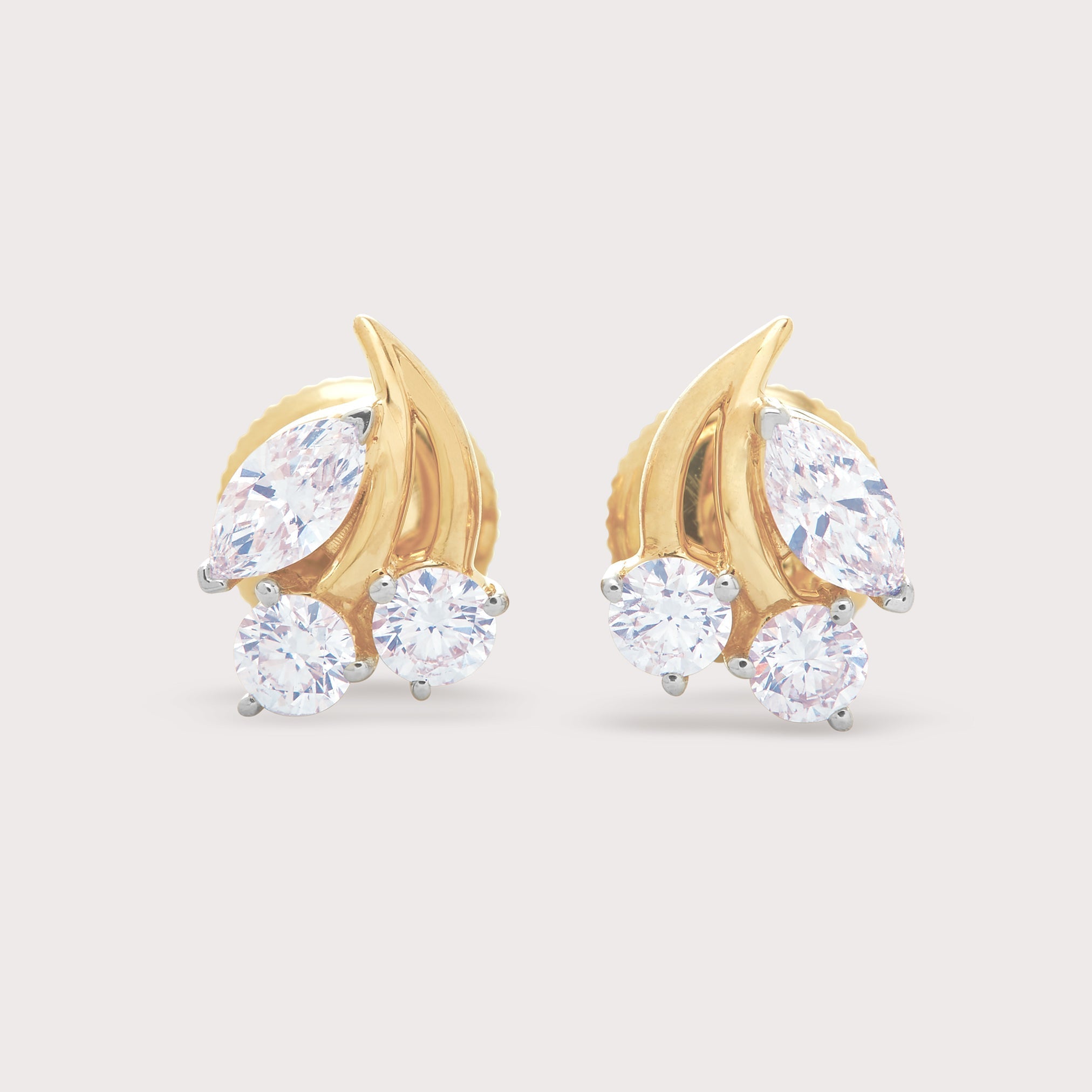 Cherry Diamond Studs