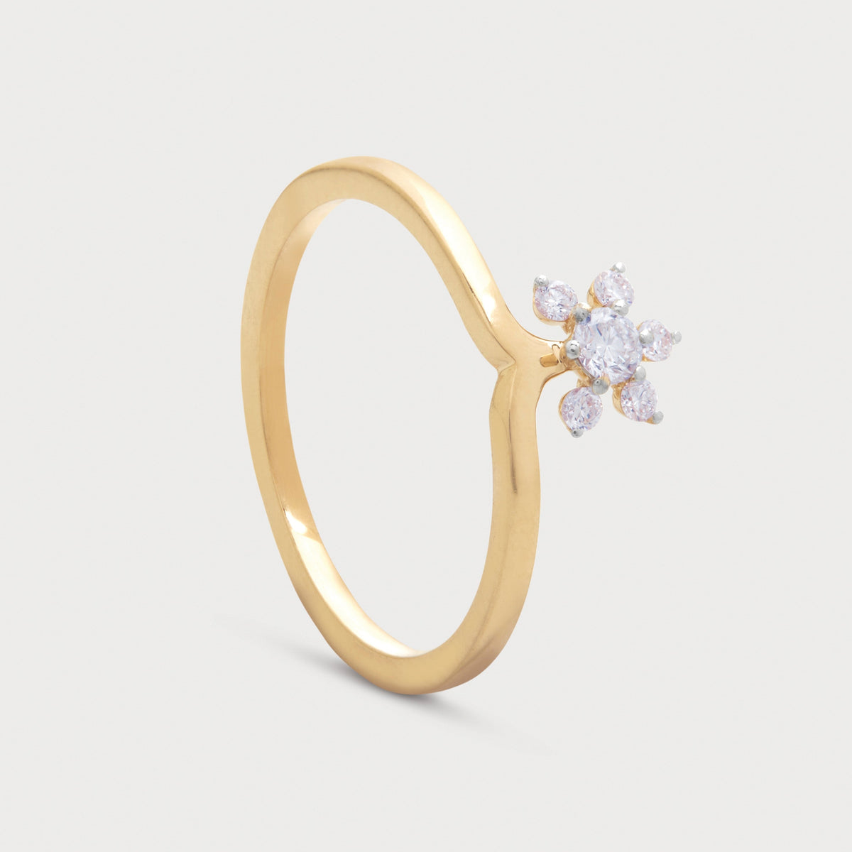Carnation Diamond Ring