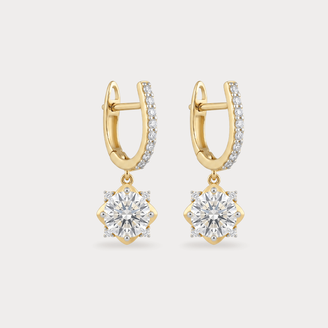 Apogée Extra Brilliant Solitaire Diamond Earrings