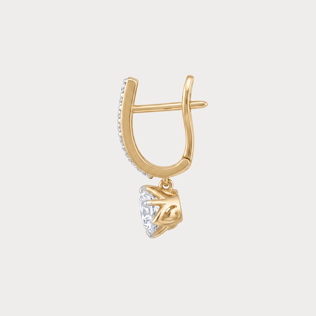 Apice Extra Brilliant Solitaire Diamond Earrings