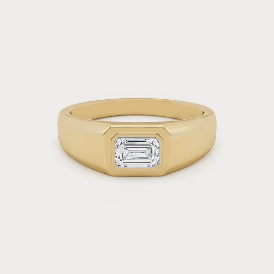 Emblem Diamond Men's Ring