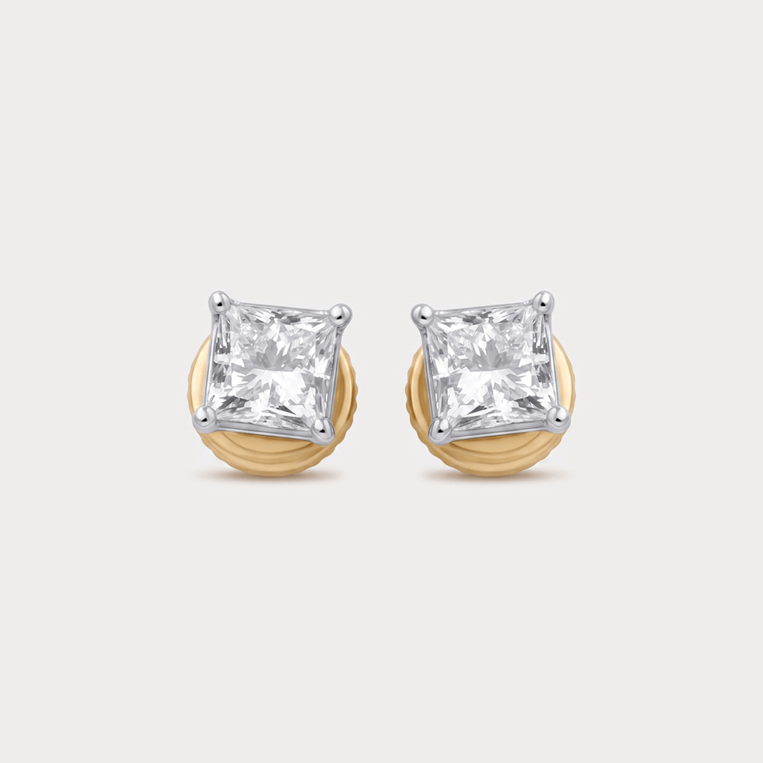 Breezy Mini-Solitaire Diamond Studs