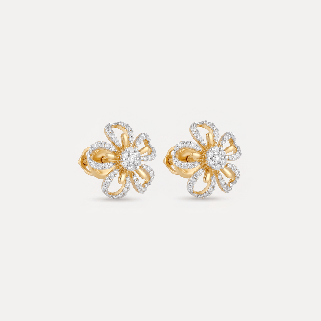 Sidereal Nakshatra Diamond Earrings