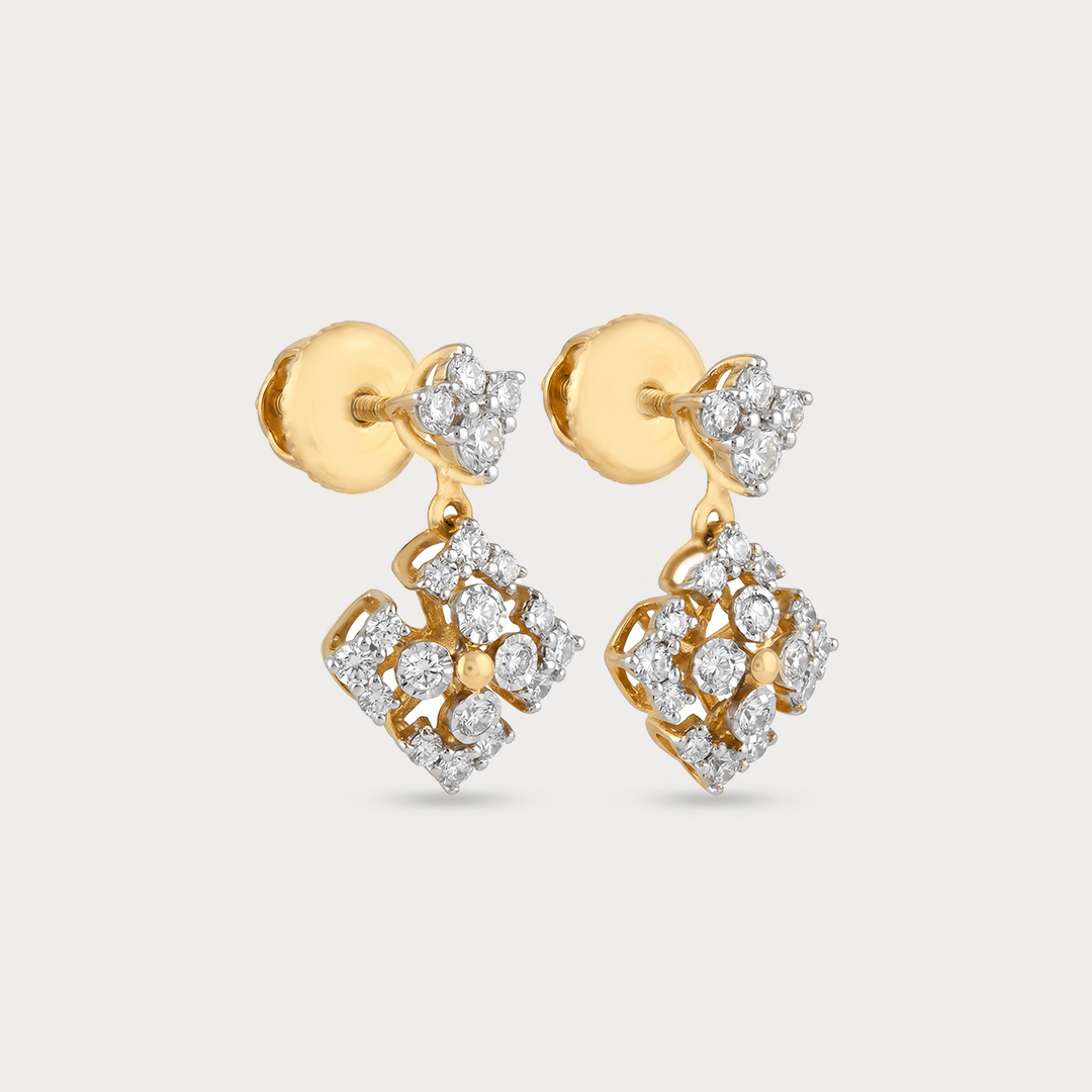 Morning Cascade Drops Diamond Earrings