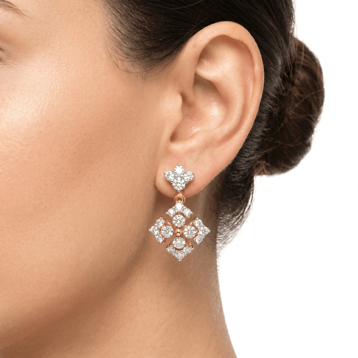 Morning Cascade Drops Diamond Earrings