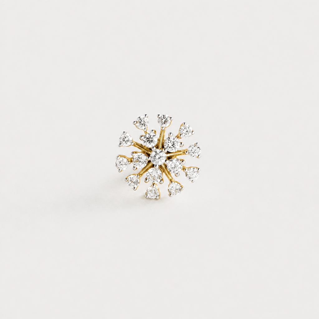 Lueur Stud Diamond Nose Pin
