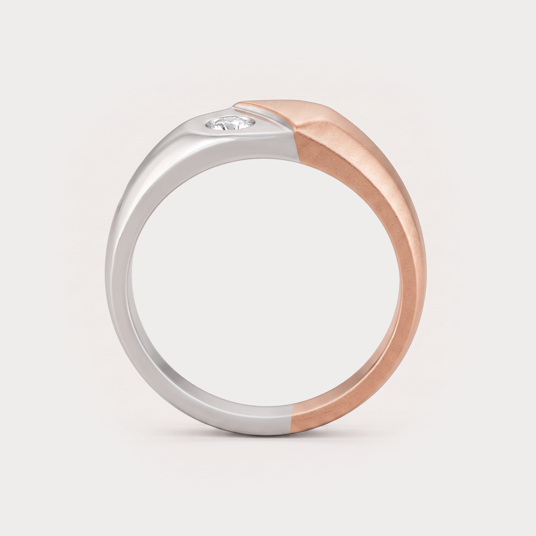 Glistening Dew Diamond Men's Ring