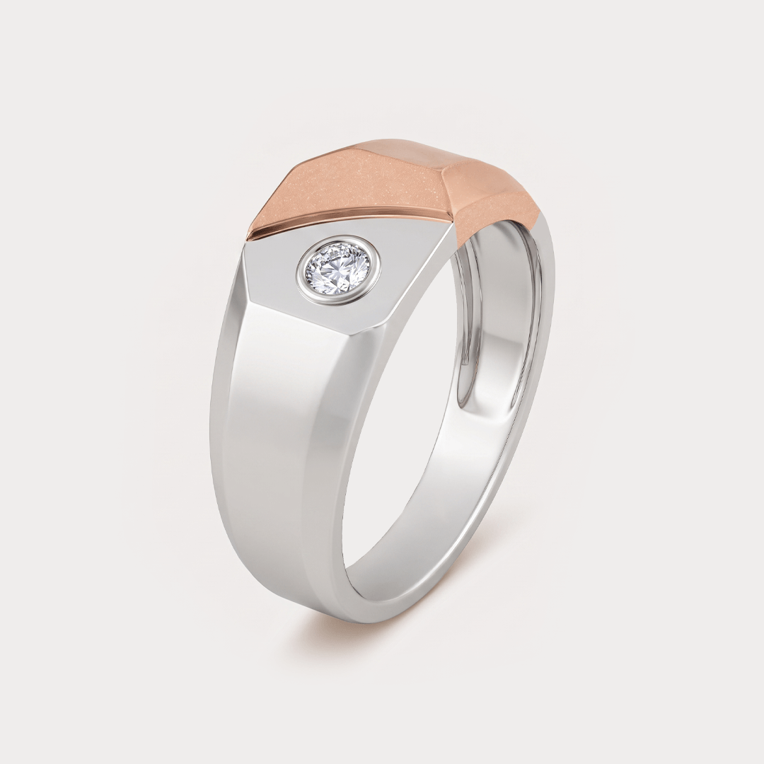 Glistening Dew Diamond Men's Ring