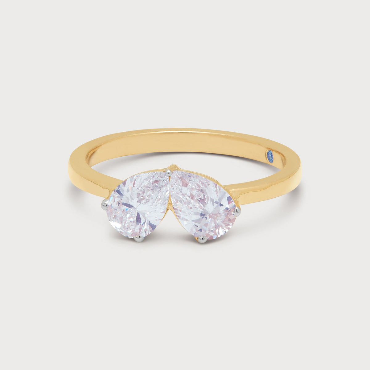 Twin Pear Diamond Ring
