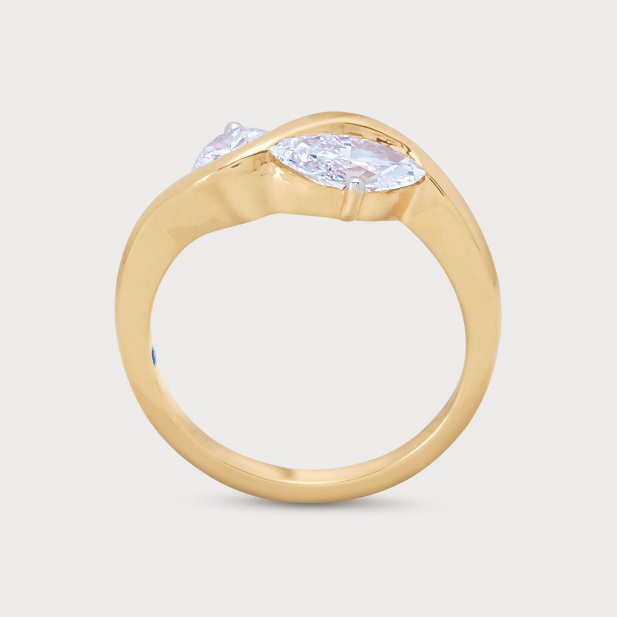 Twin Harmony Diamond Ring
