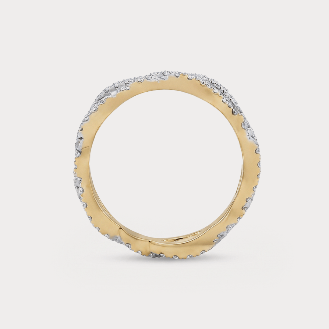 Link Diamond Ring