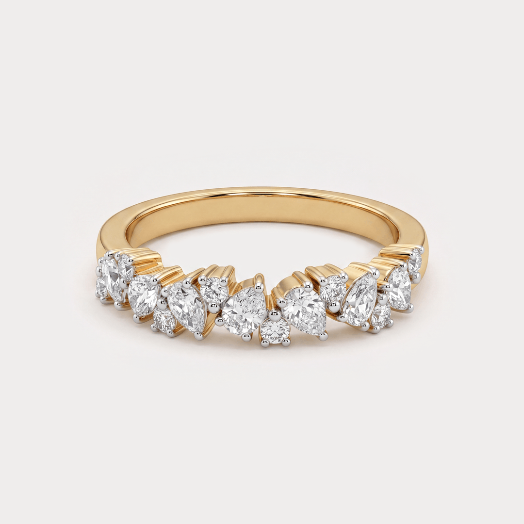 Gilded Bands Diamond Ring