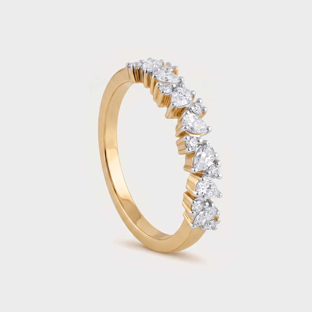 Gilded Bands Diamond Ring