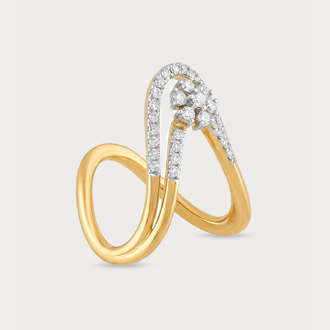 Clasp Diamond Ring