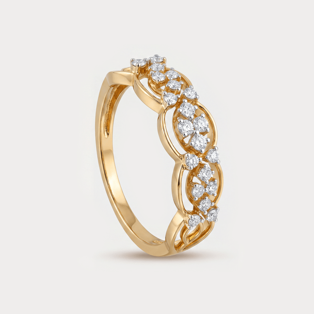 Pregiato Bands Diamond Ring