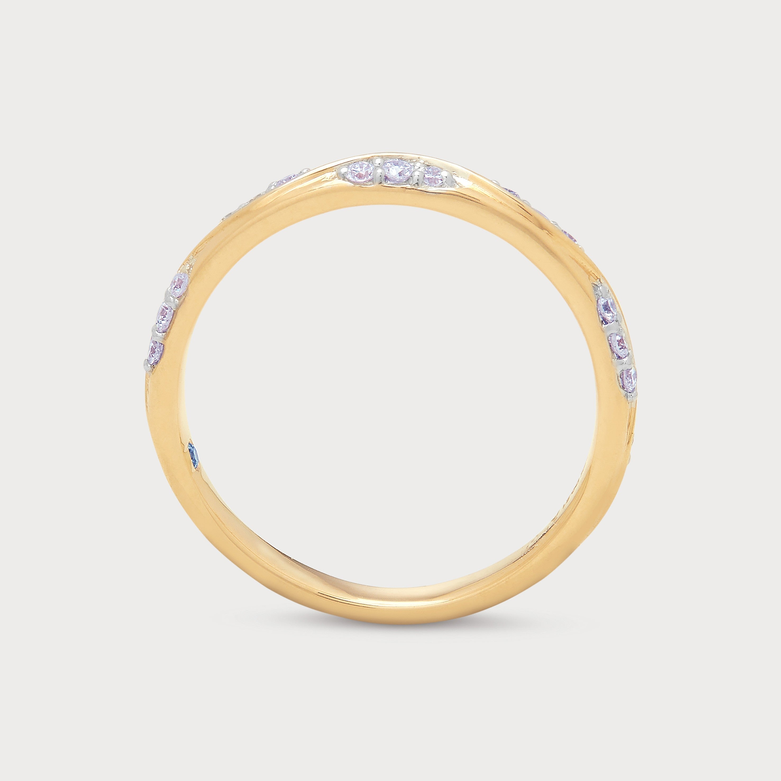 Ivy Cluster Diamond Band