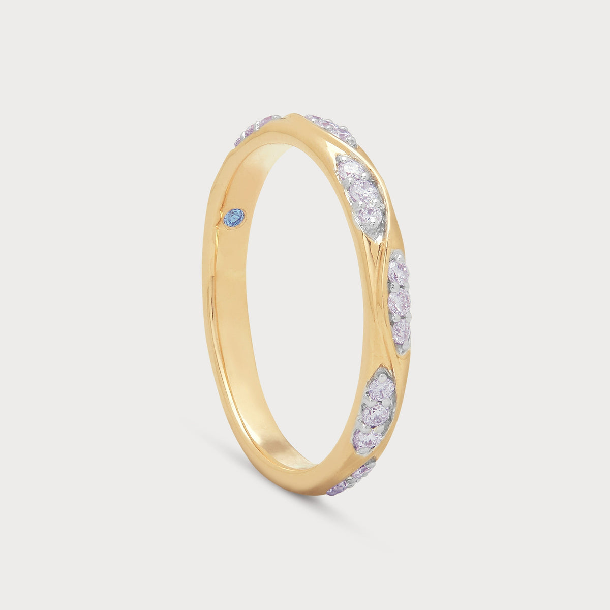 Ivy Cluster Diamond Band