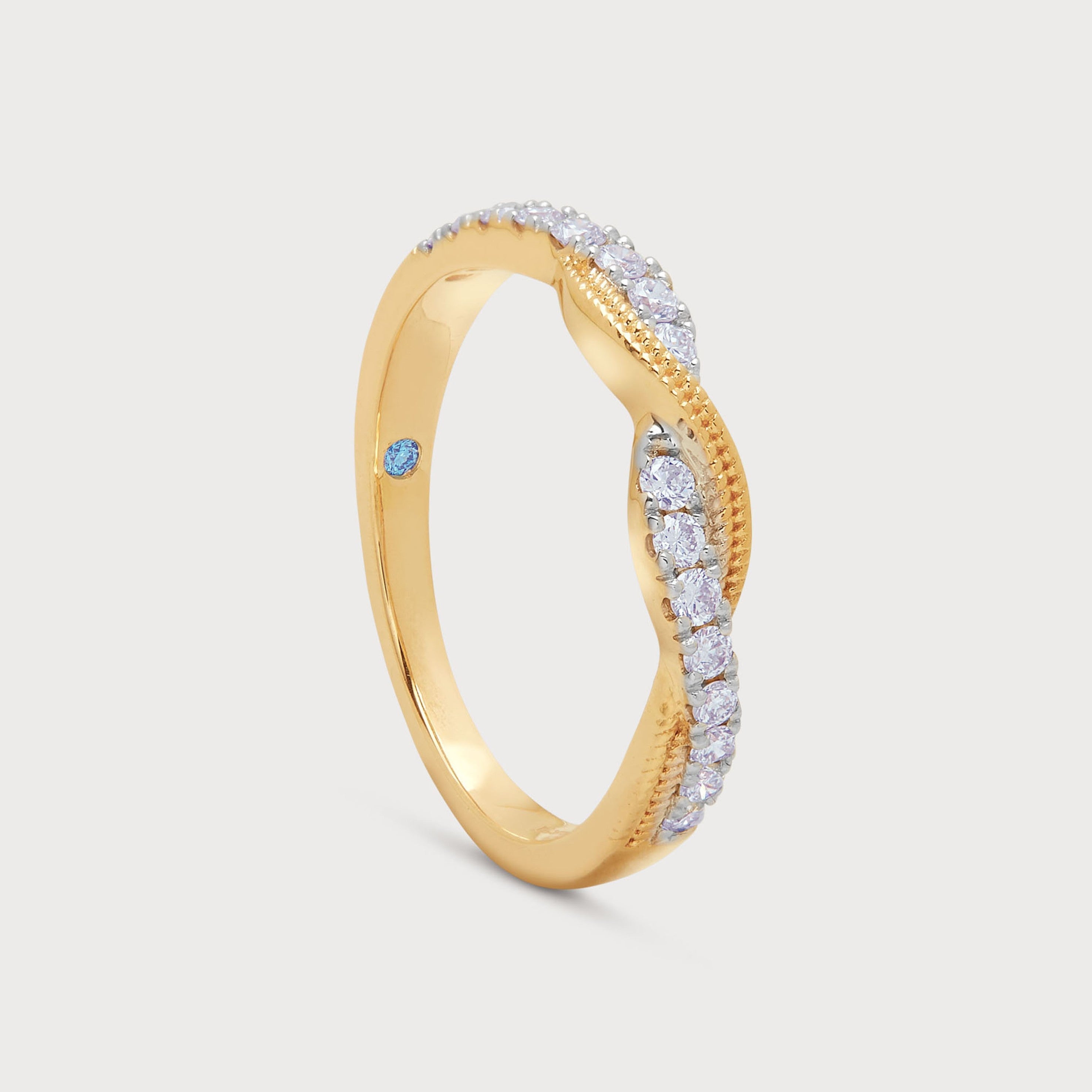 Interlace Diamond Band