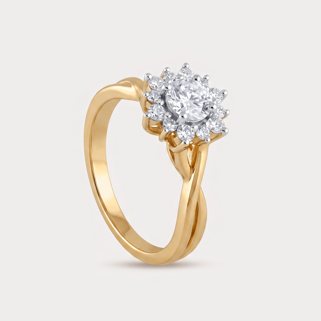 Wildrose Floral Nakshatra Diamond Ring