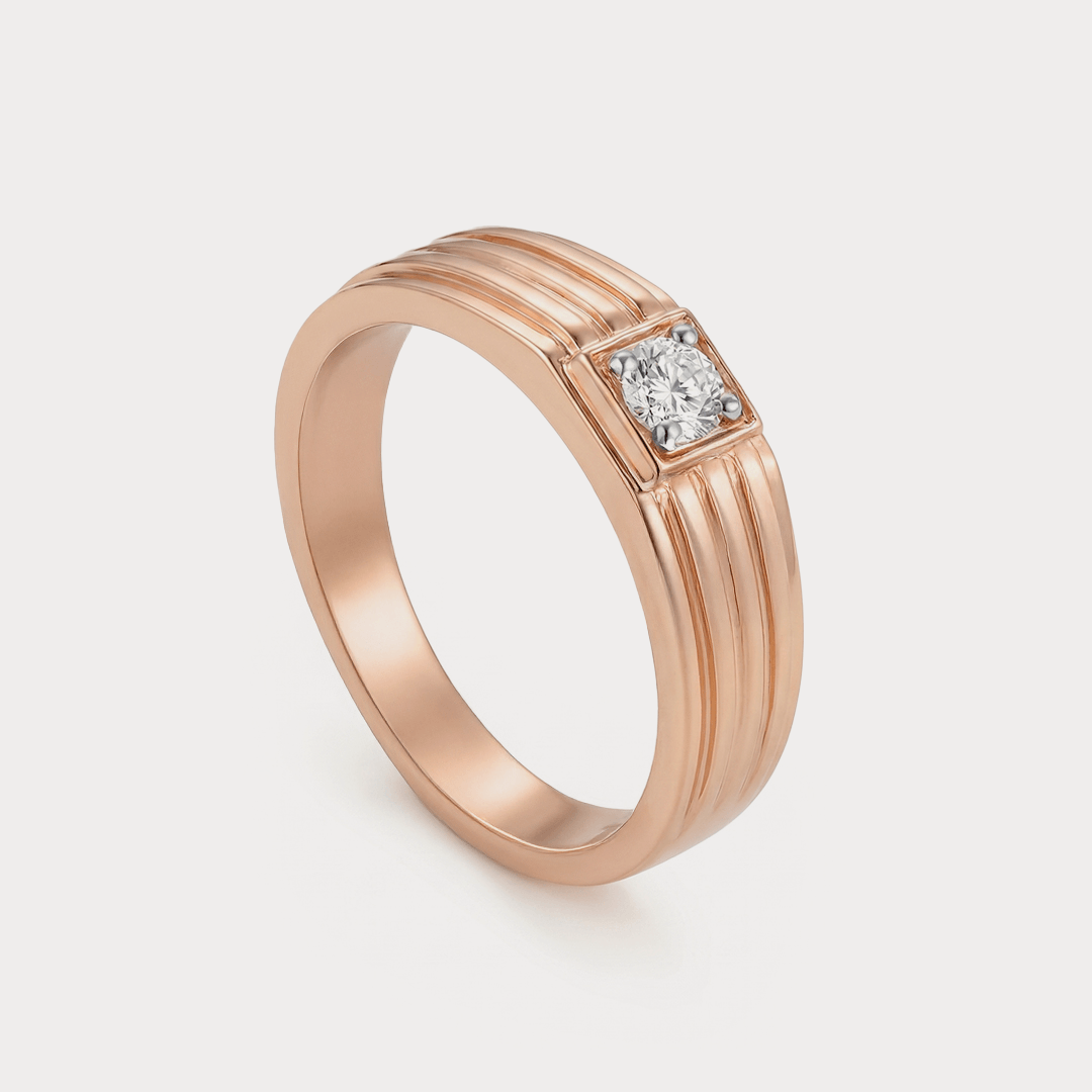 Basalt Diamond Ring