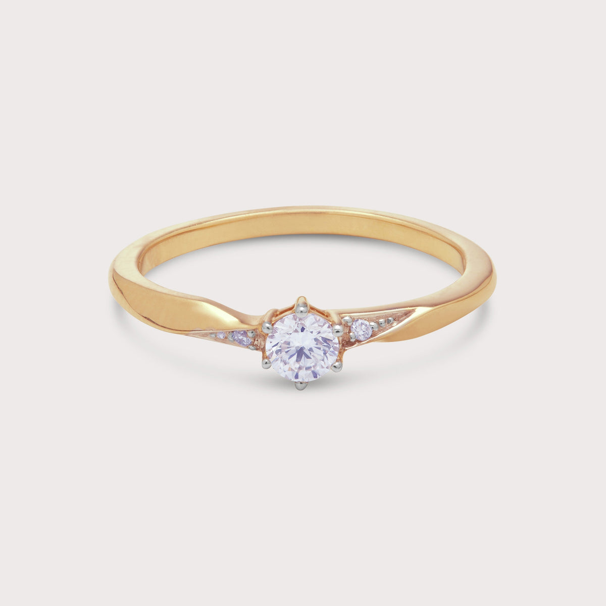Aura Solitaire Diamond Ring